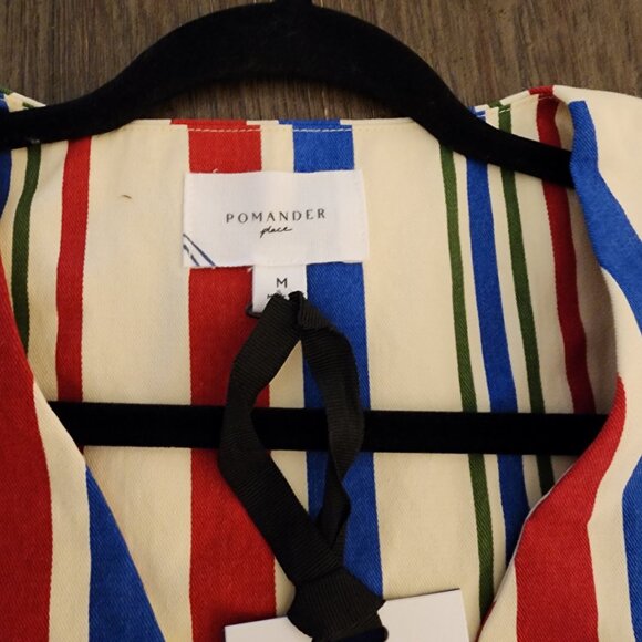 Pomander Place Americana Stripe Kira Dress NWT Med - Picture 4 of 9